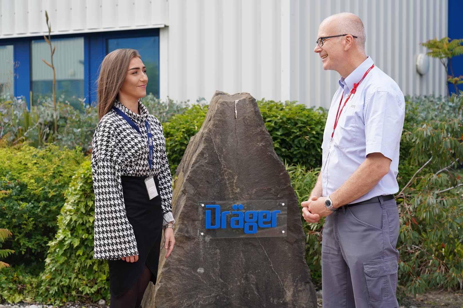 Business Administration Apprentice talking to a Tyne North training officer